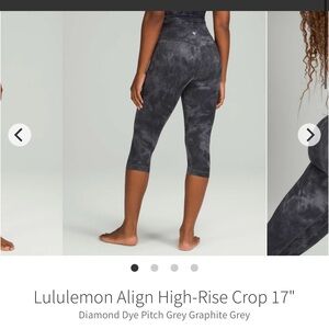 lululemon athletica Diamond Dye Pitch Grey Leggings